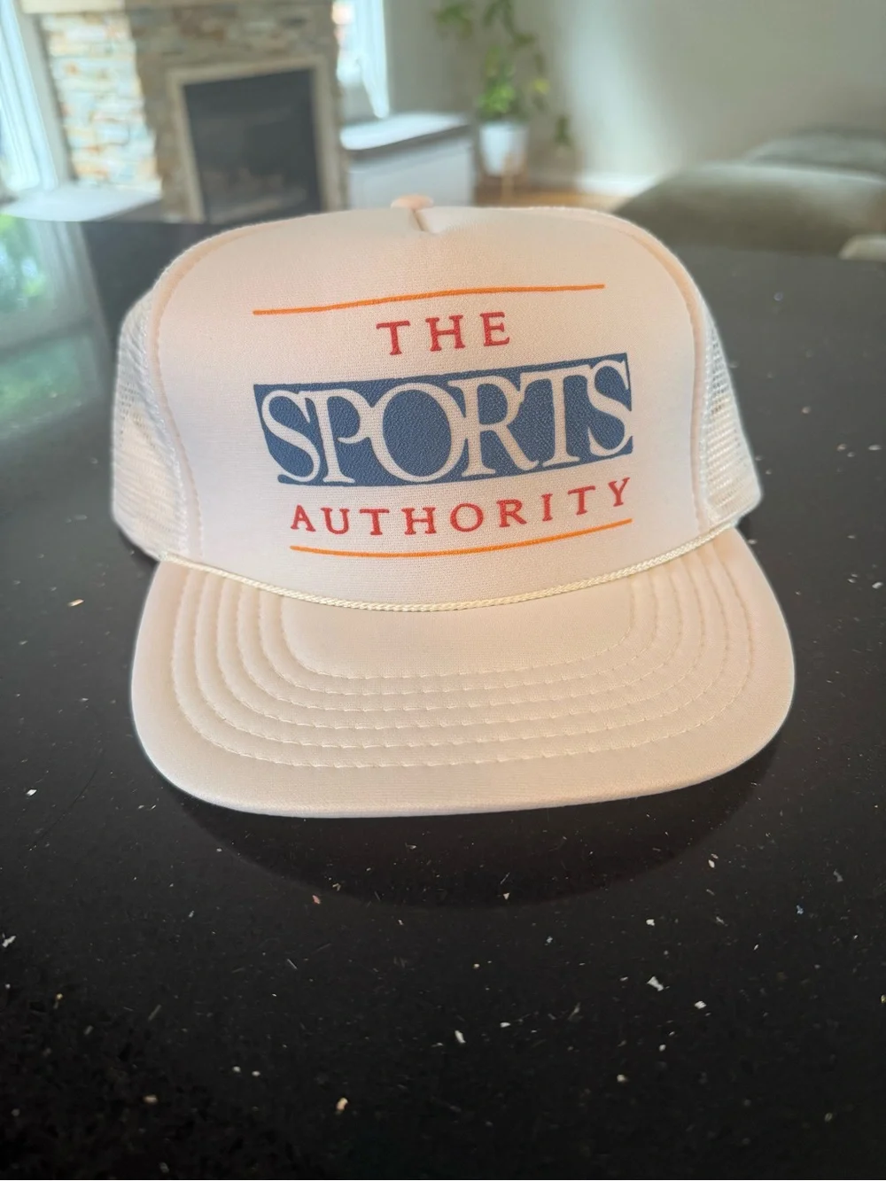 The Sports Authority White Trucker Cap with Logo